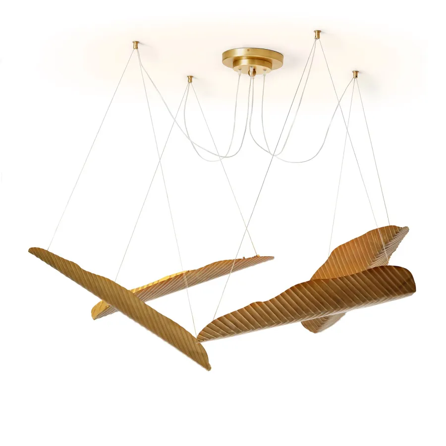 obrazek 2 Brązowa lampa wisząca wykonana z mosiądzu do ekskluzywnego wnętrza - Ginger & Jagger