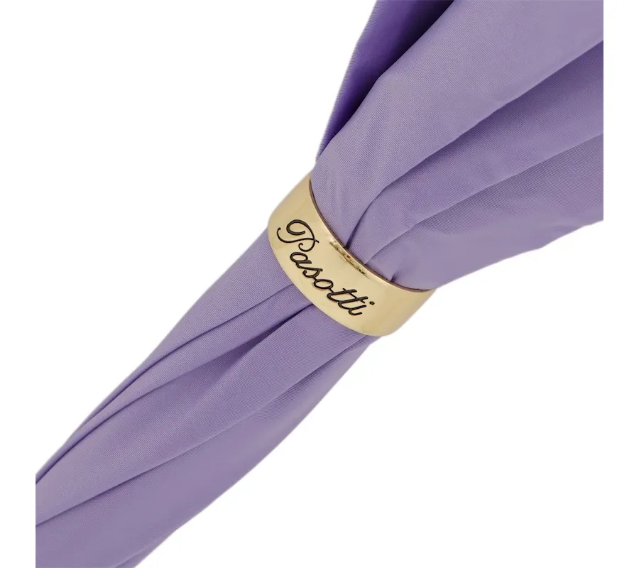 obrazek 6 Stylowy parasol damski w kolorze jasnofioletowym zdobiony pięknym kwiatowym motywem - Pasotti
