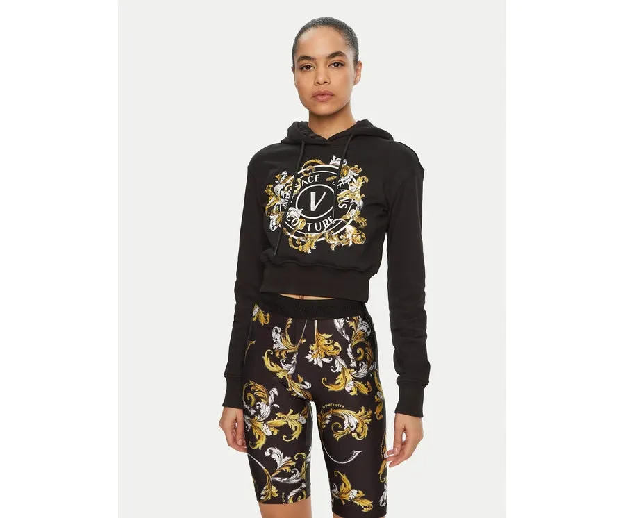 obrazek 1 Versace Jeans Couture Bluza 78HAIC01 Czarny Regular Fit