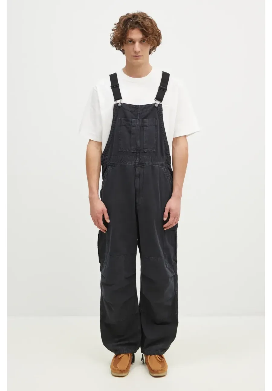 obrazek 1 Carhartt WIP ogrodniczki jeansowe Cargo Bib Overall kolor czarny I033752.894J