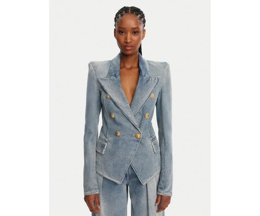 obrazek 1 Balmain Marynarka DF0SI509DF17 Niebieski Regular Fit