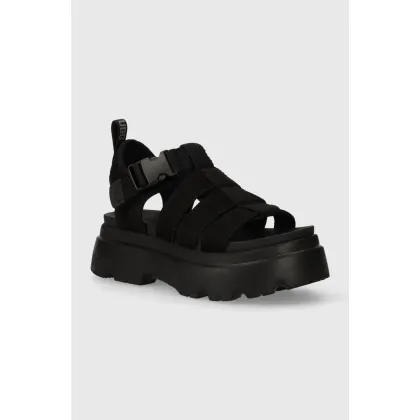 Zdjęcie UGG sandały Cora damskie kolor czarny na platformie 1152698
