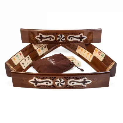 Zdjęcie Niepowtarzalny komplet drewniany do remika - Helena Woodart