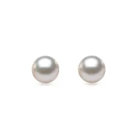 Zdjęcie Kolczyki z białego złota z perłami Akoya 7,5-8 mm KLENOTA