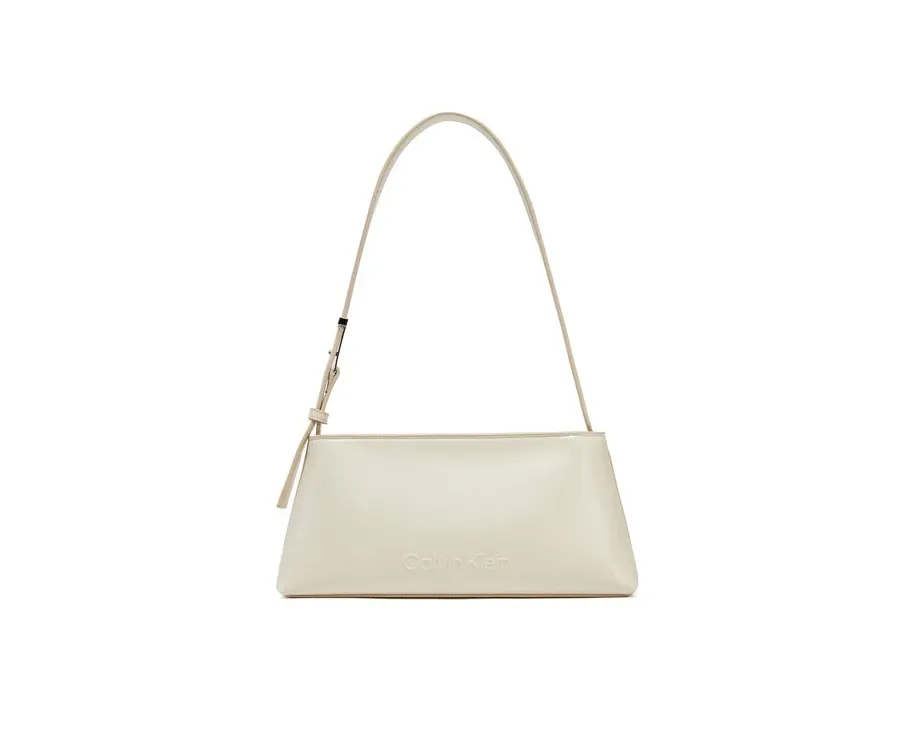 obrazek 1 Calvin Klein Torebka Embossed Logo Shoulder Bag K60K612550 Écru