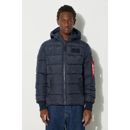 Zdjęcie Alpha Industries Hooded Puffer FD kolor granatowy zimowa