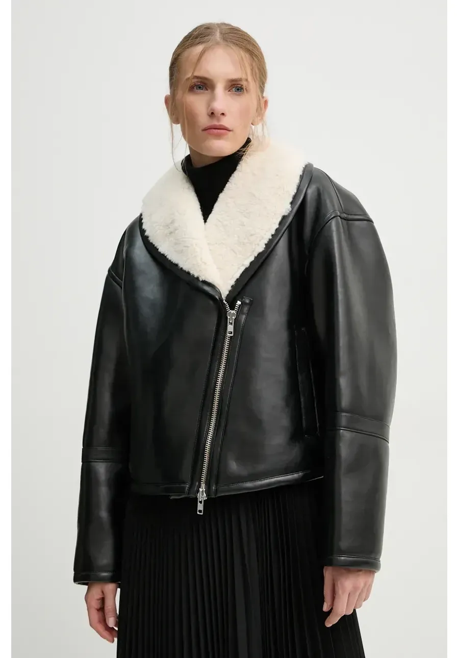 obrazek 1 Stand Studio kurtka Leonora Jacket damska kolor czarny przejściowa oversize 66325-9132