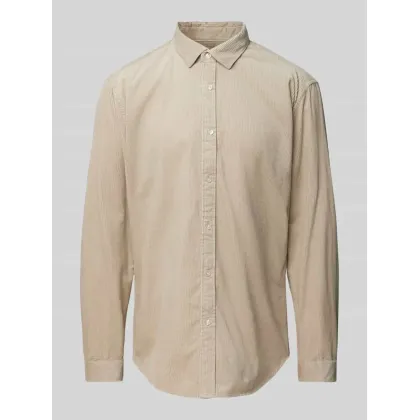 Zdjęcie Koszula sztruksowa o kroju tailored fit z kołnierzykiem typu kent