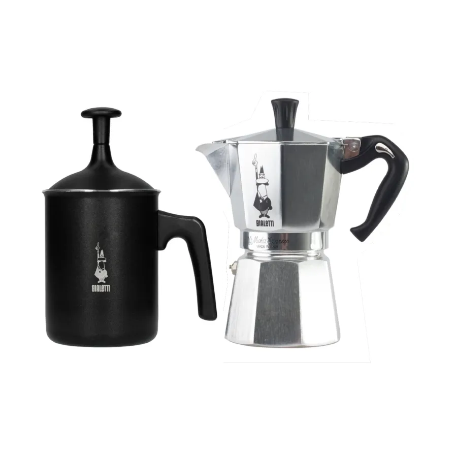obrazek 1 Zestaw Kawiarka Moka Express 6tz + spieniacz elektryczny BIALETTI