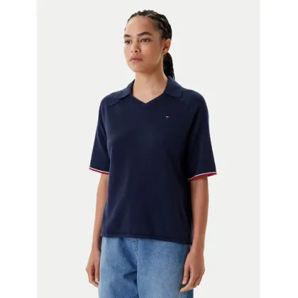 Zdjęcie Tommy Hilfiger Polo WW0WW45694 Écru Regular Fit