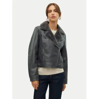 Zdjęcie Vero Moda Kurtka z imitacji skóry Hailey 10250405 Szary Regular Fit