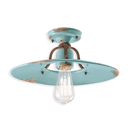 Zdjęcie Elegancka włoska lampa sufitowa-plafoniera retro