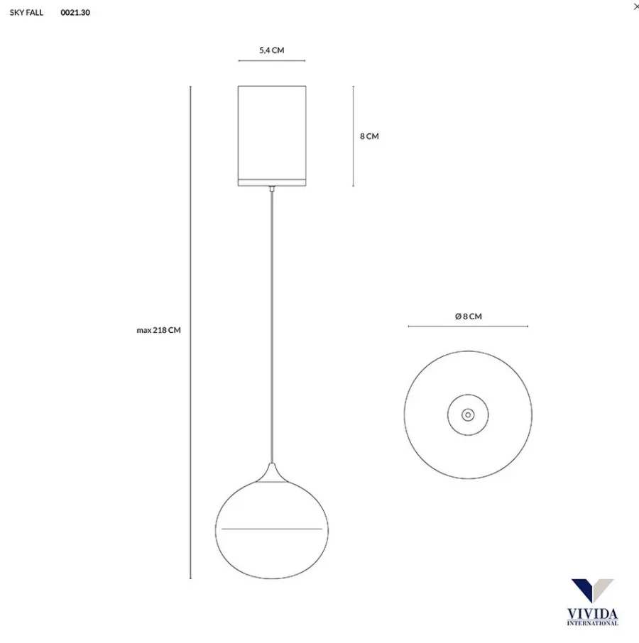 obrazek 3 Lampa wisząca Sky Fall