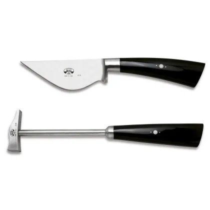 Zdjęcie Wspaniały zestaw narzędzi do kruszenia czekolady nóż + młotek Berti Knives