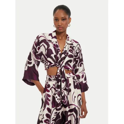 Zdjęcie ViCOLO Koszula TB2930 Fioletowy Relaxed Fit