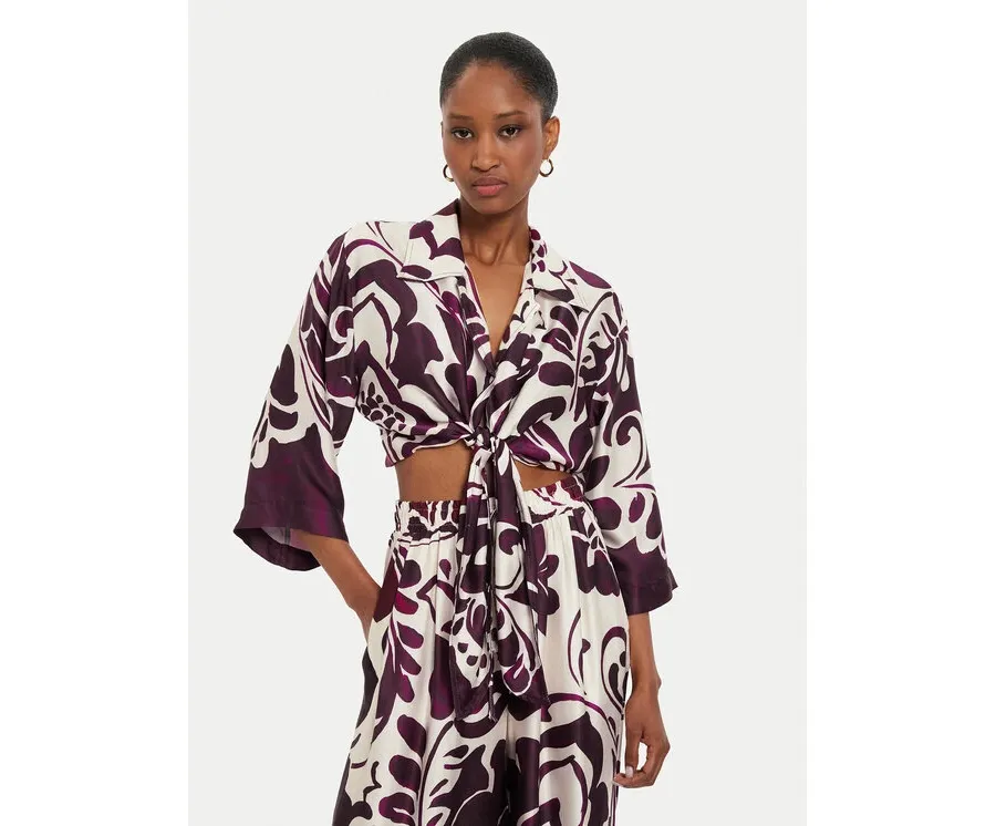 obrazek 1 ViCOLO Koszula TB2930 Fioletowy Relaxed Fit