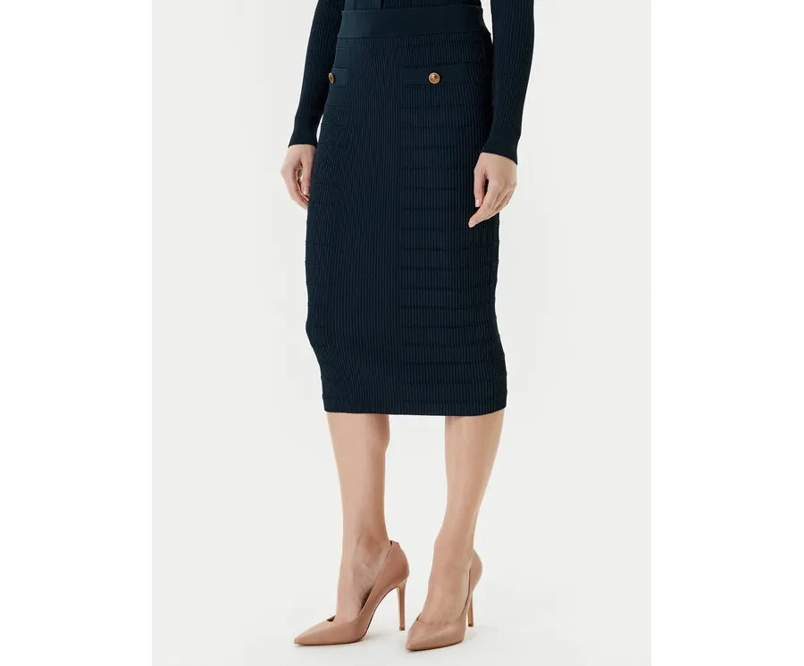 obrazek 1 Guess Spódnica ołówkowa W5YD66 Z0130 Zielony Slim Fit