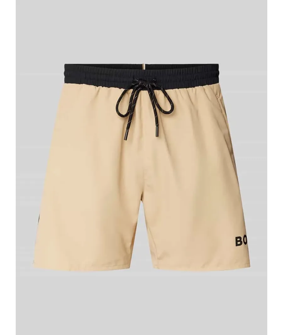 obrazek 1 Spodenki kąpielowe z elastycznym pasem model ‘STARFISH’