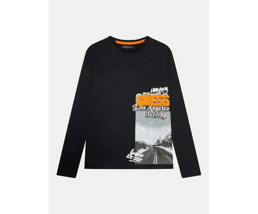 obrazek 1 Guess Bluzka L3BI19 I3Z14 Czarny Regular Fit