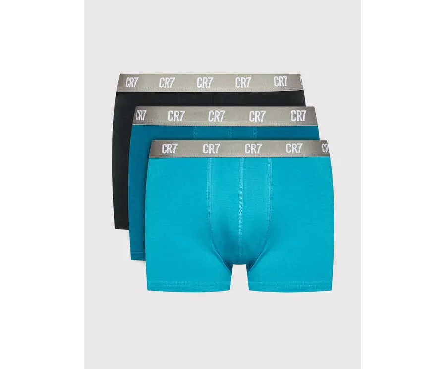 obrazek 1 Cristiano Ronaldo CR7 Komplet 3 par bokserek Basic Trunk 3-Pack 8100-49-2717 Niebieski