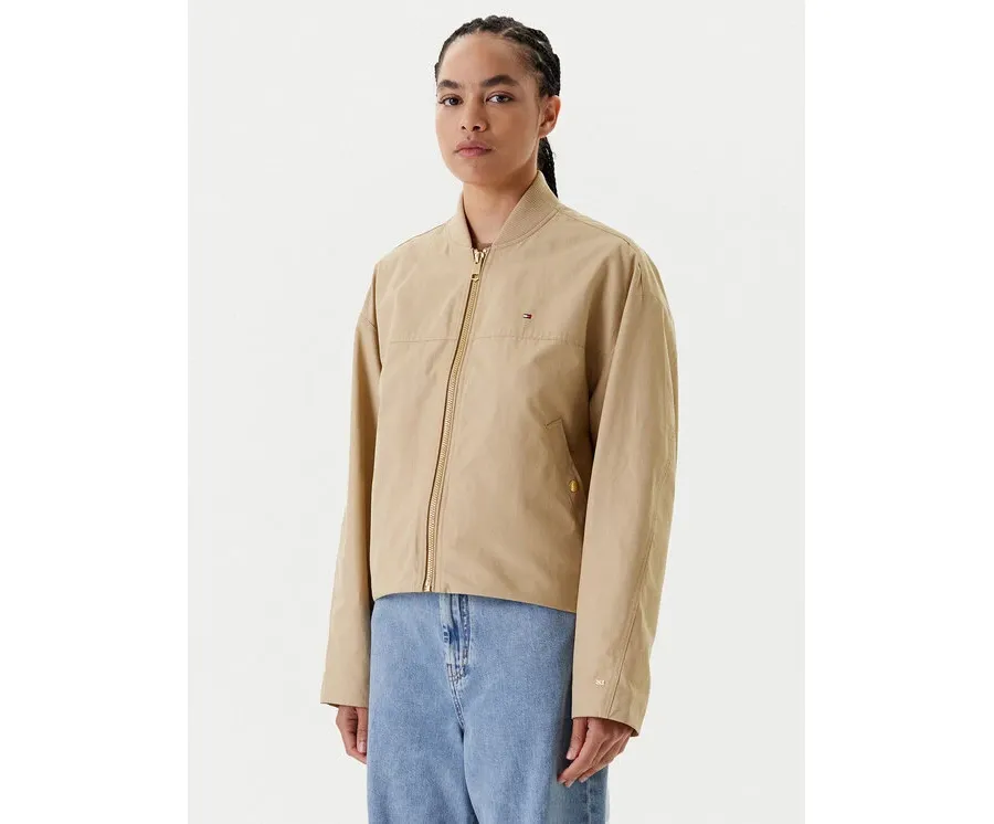 obrazek 1 Tommy Hilfiger Kurtka bomber WW0WW45619 Beżowy Relaxed Fit