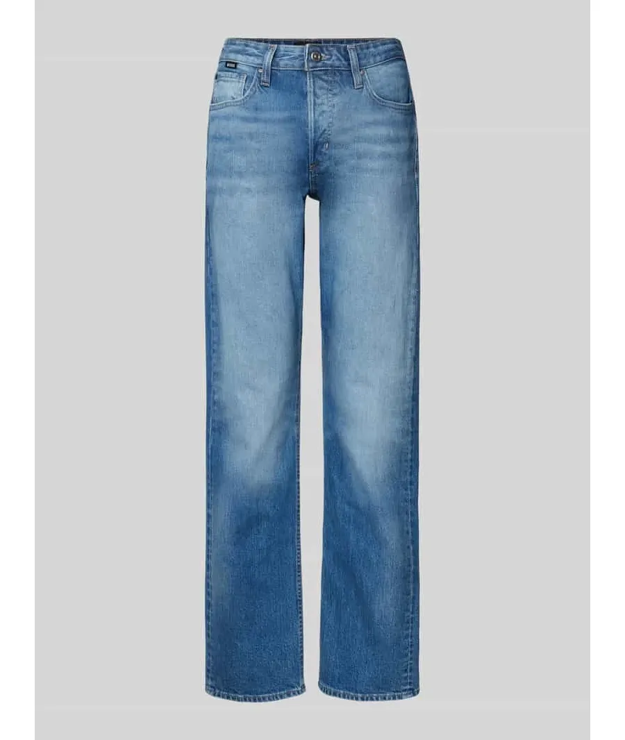 obrazek 1 Jeansy z prostą nogawką i detalem z logo model ‘HEIGHT-CLASSIC JEAN’