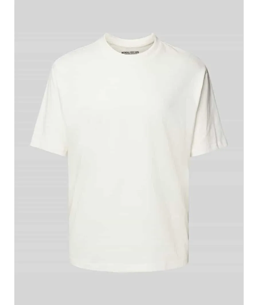obrazek 1 T-shirt z prążkowanym okrągłym dekoltem