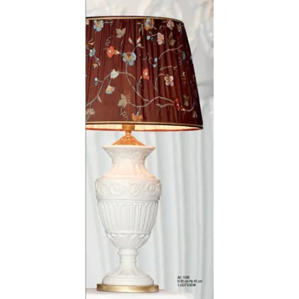 Zdjęcie Ceramiczna lampa stołowa ze stożkowym kloszem – Il Paralume Marina