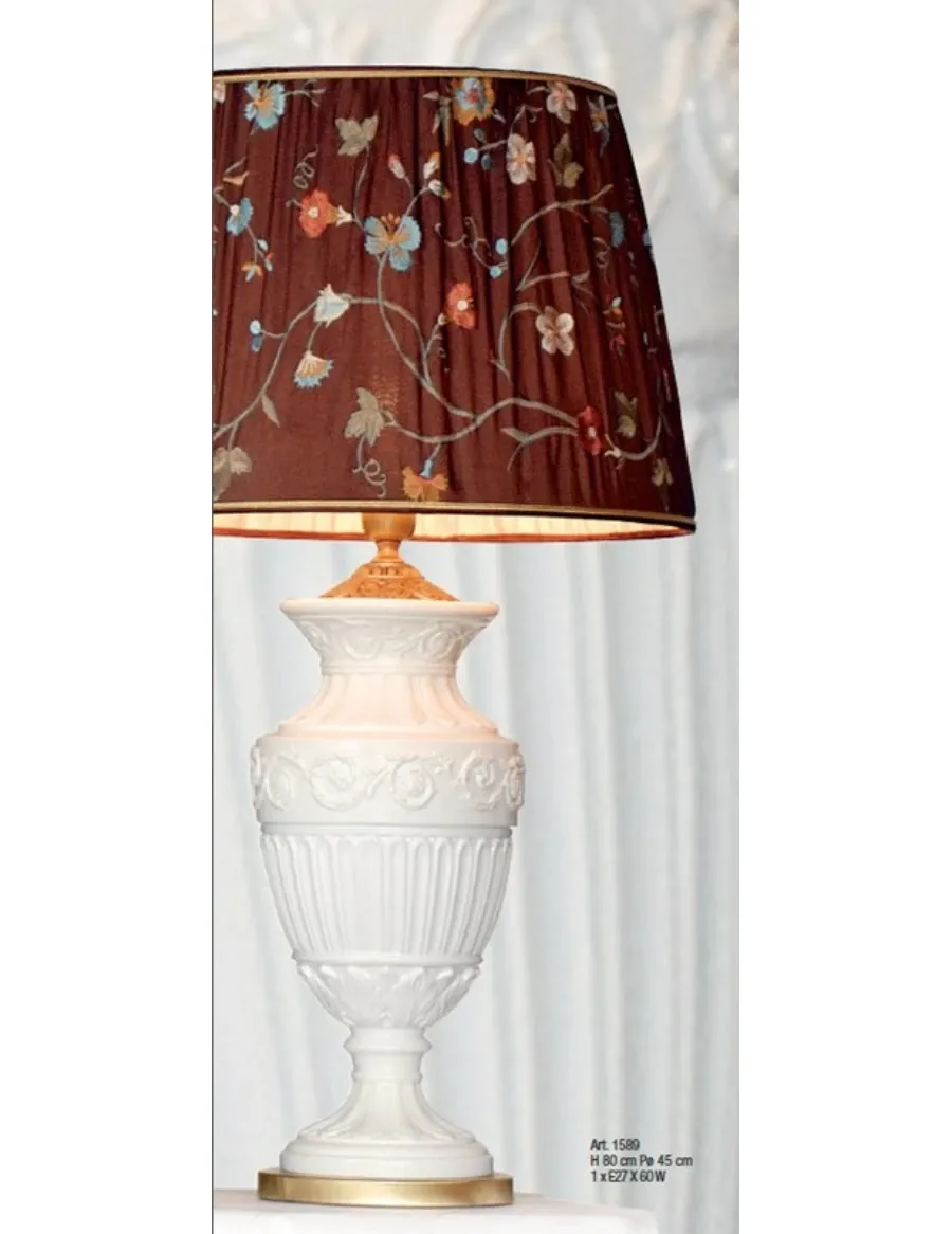 obrazek 1 Ceramiczna lampa stołowa ze stożkowym kloszem – Il Paralume Marina