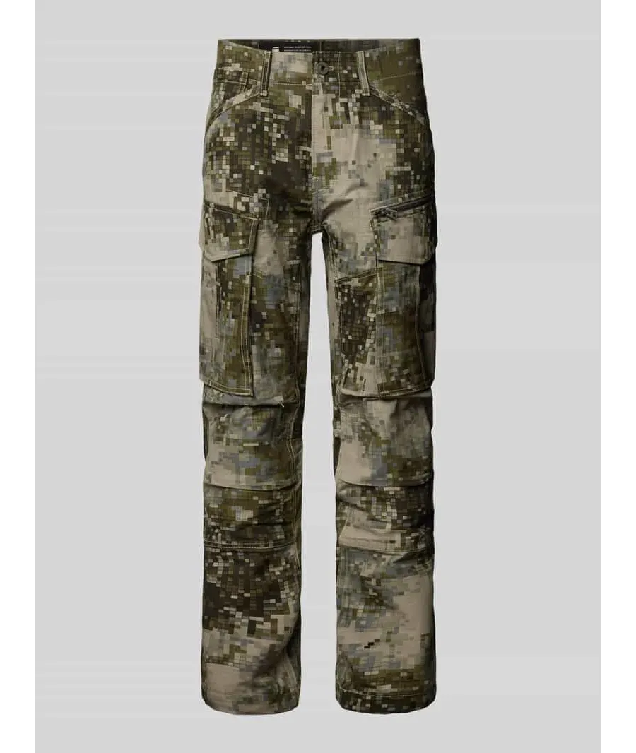 obrazek 1 Spodnie cargo o kroju regular tapered fit z 5 kieszeniami model ‘Rovic’