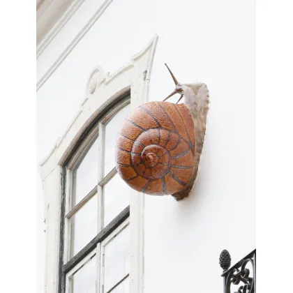 Picture A large ceramic figure of a snail for the garden - Bordallo Pinheiro