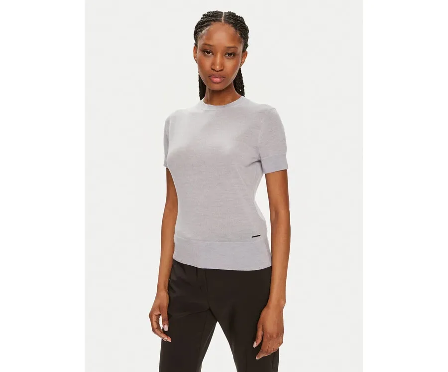 obrazek 1 Calvin Klein Bluzka K20K207201 Szary Slim Fit