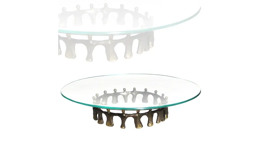 obrazek 2 Oryginalna ozdoba z platerowanego brązu i szkła "Razem" - idealny prezent na jubileusz firmy