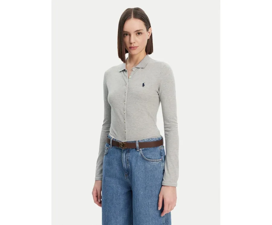 obrazek 1 Polo Ralph Lauren Koszula 211941176001 Szary Slim Fit