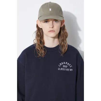 Zdjęcie Norse Projects czapka z daszkiem bawełniana Twill Sports Cap kolor zielony z nadrukiem N80.0001.8076