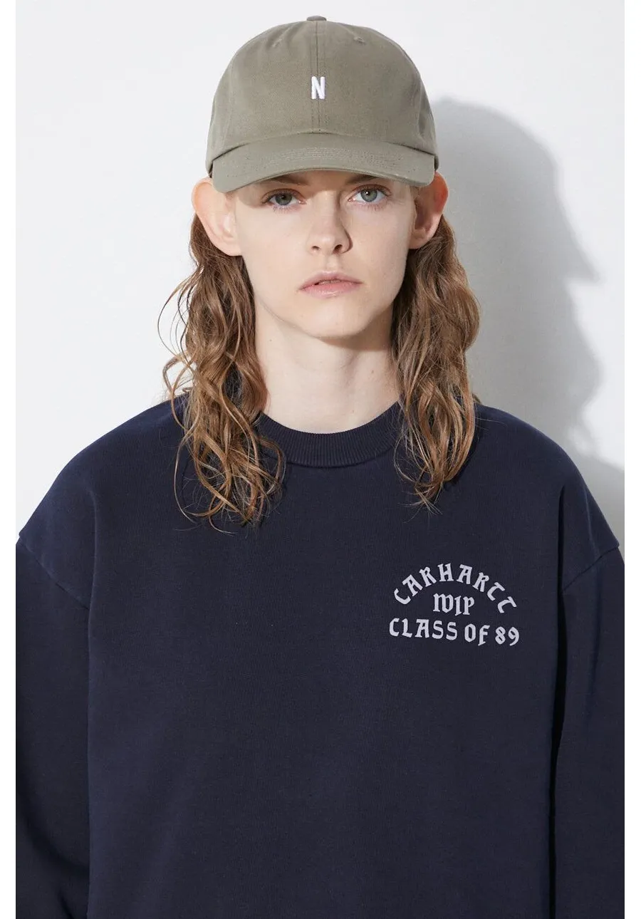 obrazek 1 Norse Projects czapka z daszkiem bawełniana Twill Sports Cap kolor zielony z nadrukiem N80.0001.8076
