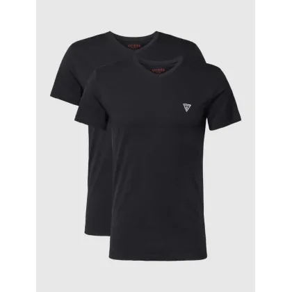 Zdjęcie T-shirt z dekoltem w serek w zestawie 2 szt. model ‘CALEB HERO’