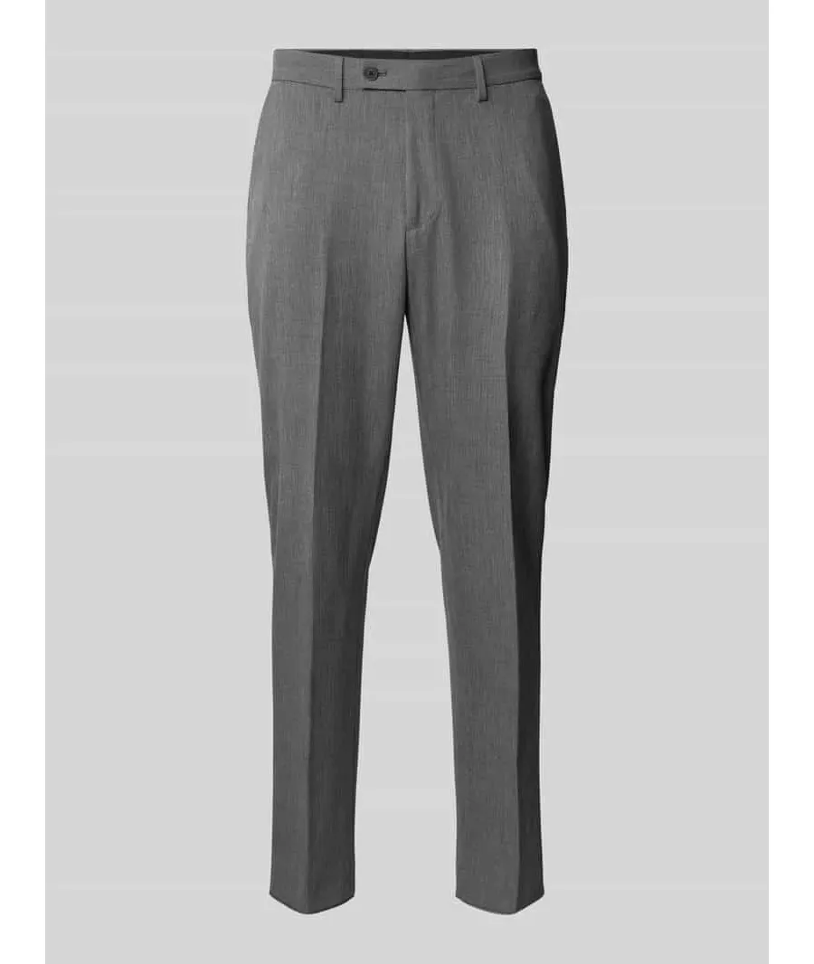 obrazek 1 Spodnie do garnituru o kroju regular fit z kantami