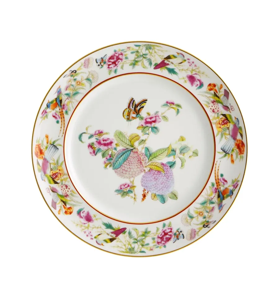 obrazek 1 Porcelanowy talerz obiadowy Annona Paço Real z roślinnym motywem - Vista Alegre