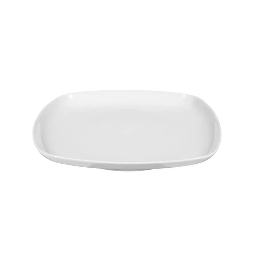 obrazek 3 Płaski prostokątny porcelanowy talerz do chleba 17,5 cm z Niemiec - Seltmann Weiden