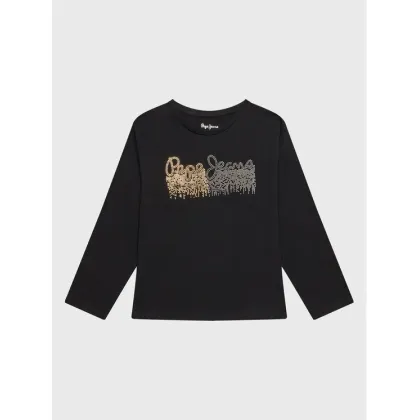 Zdjęcie Pepe Jeans Bluzka Beccie PG502906 Czarny Regular Fit