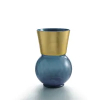 Picture Attractive blue Murano glass vase