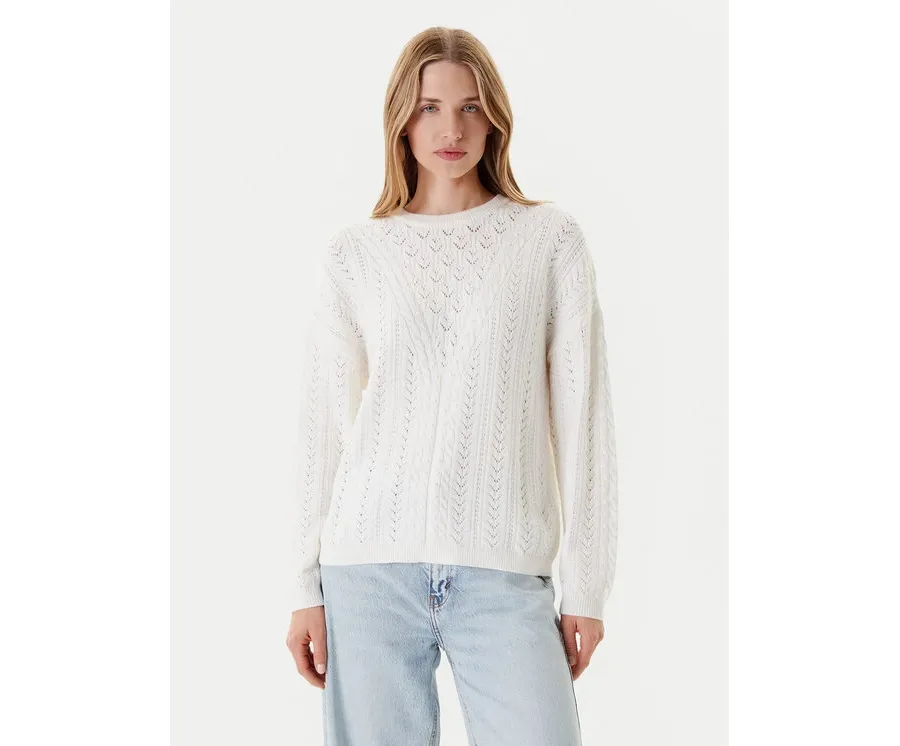 obrazek 1 Guess Sweter W5YR56 Z2ZK2 Biały Regular Fit