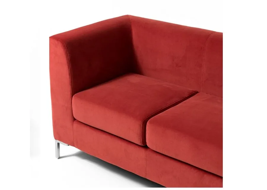 obrazek 4 Cudowna 3-osobowa sofa Frame na aluminiowych nogach do oryginalnych wnętrz