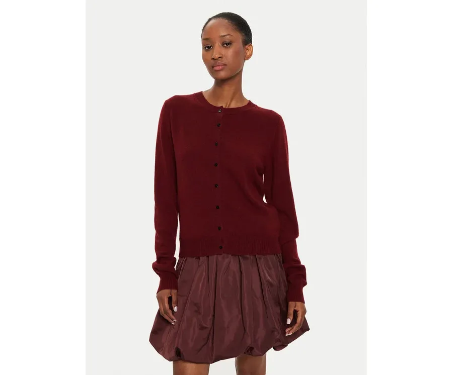 obrazek 1 Herskind Kardigan Roselle 5241969 Bordowy Regular Fit