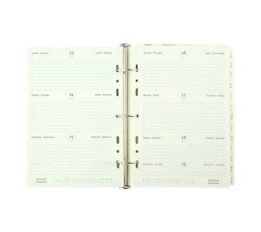 obrazek 3 Idealny na spotkania - czarny skórzany organizer 15x21 cm