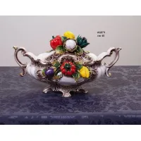 Zdjęcie Dekoracyjna waza ceramiczna w stylu barokowym