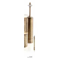 Picture Hammered toilet brush with handle in brunito finish with Swarovski element - Il Paralume Marina