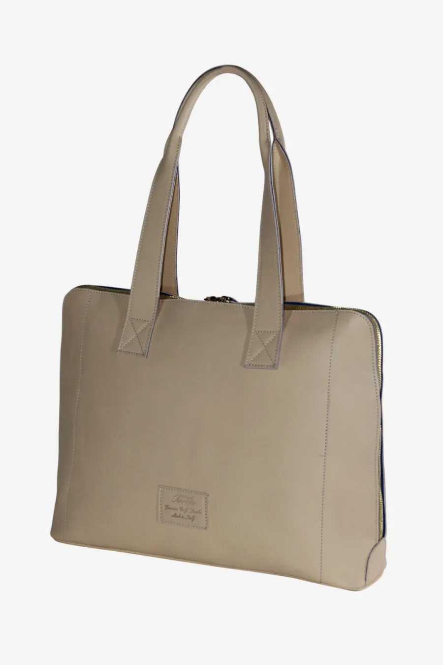 obrazek 1 Elegancka beżowa torba na laptopa - Terrida