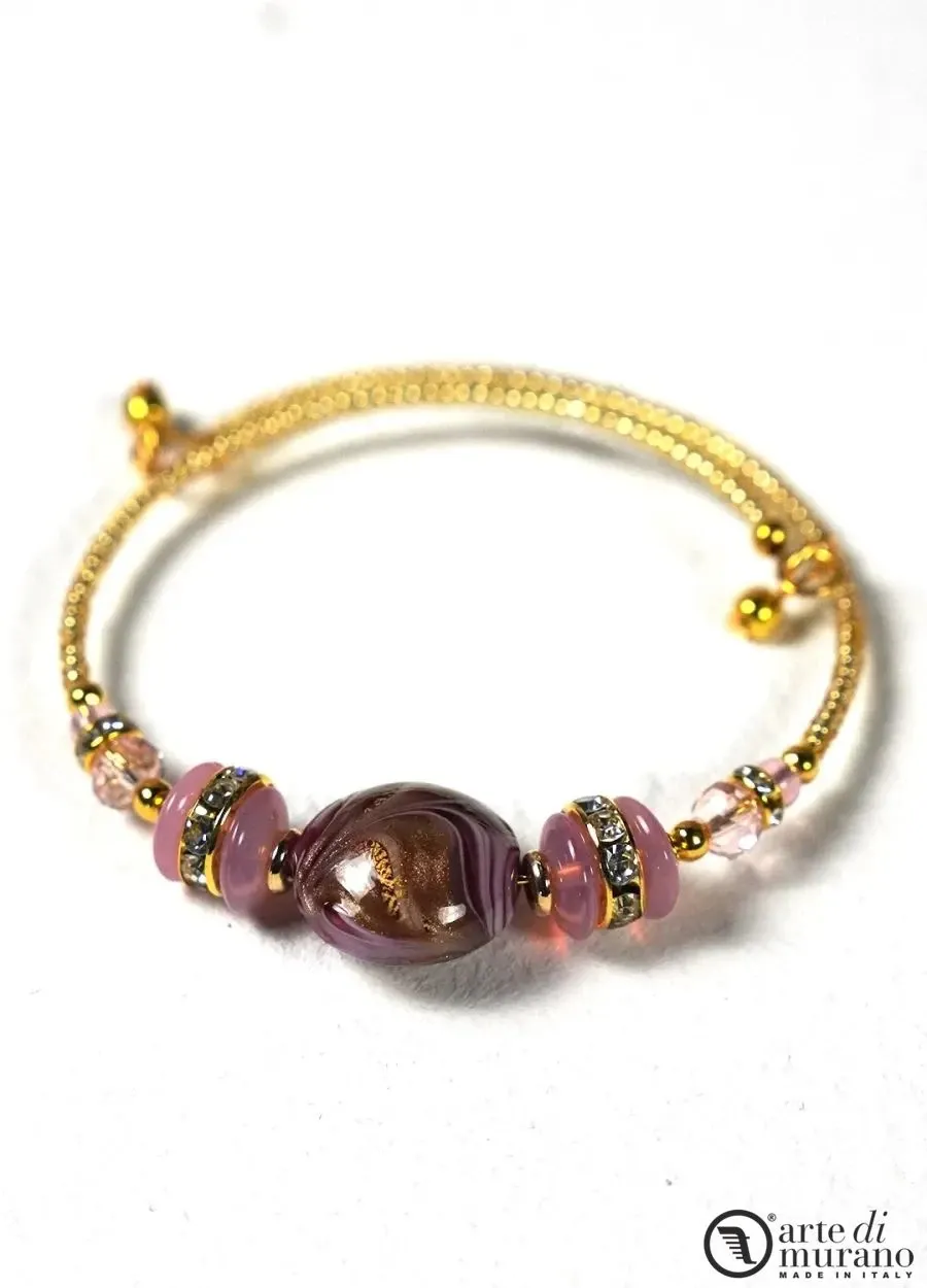 obrazek 1 Gustowna bransoletka z koralikami ze szkła Murano